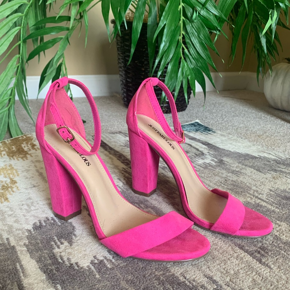 Hot pink heels